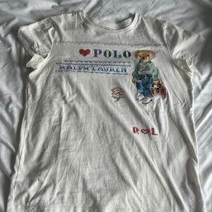 RALPH LAUREN T-shirt white size 16 EUC